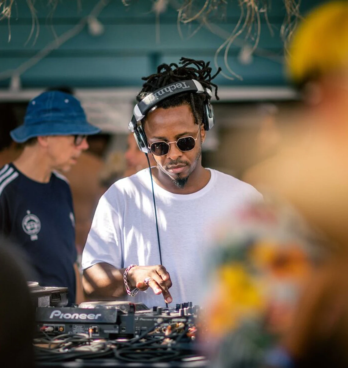 A DJ at Relish on the Barbican